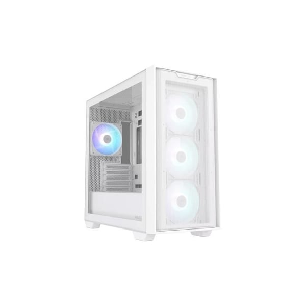 Fodral - ASUS - A21 PLUS - ARGB Vit - Optimal kylning - Micro ATX/Mini-ITX-kompatibilitet