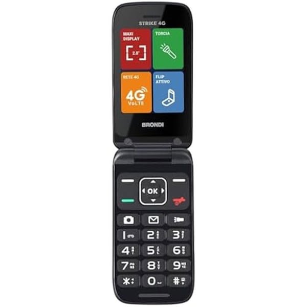 Matkapuhelin - BRONDI - Strike 4G - Näyttö 2,8 tuumaa - Bluetooth 5.0 - Kaksois-SIM