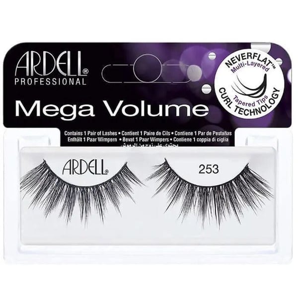 Faux Cils - ARDELL - Mega Volume 253 - Multilager - 13mm - Återanvändbara - Vattentåliga