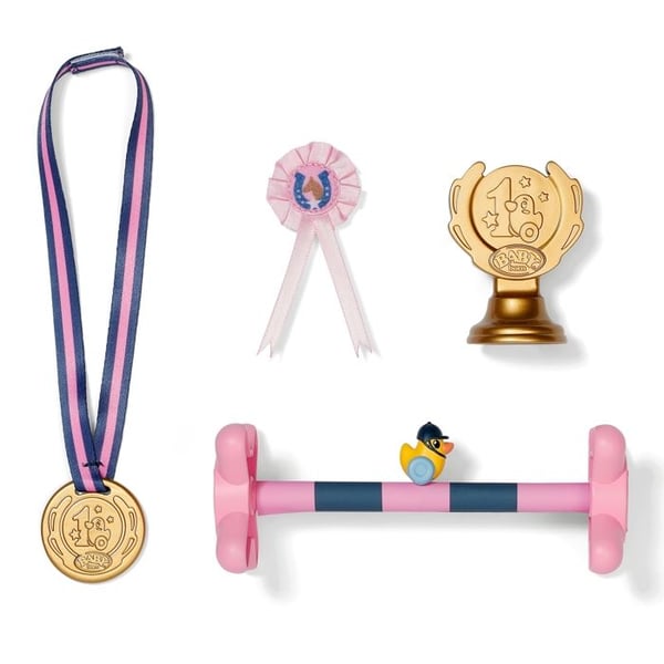 Baby born Set med häst vid pinne 43 cm