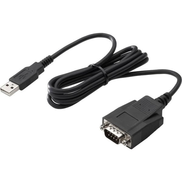 Dataöverföringskabel - HPE - 1,20 m - USB Typ A hane - DB-9 hona seriell - svart
