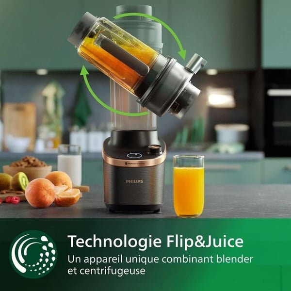Blender Philips Flip ja Juice HR3770 00 7000 Sarja 1500 W Musta