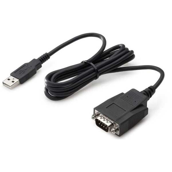 Dataöverföringskabel - HPE - 1,20 m - USB Typ A hane - DB-9 hona seriell - svart