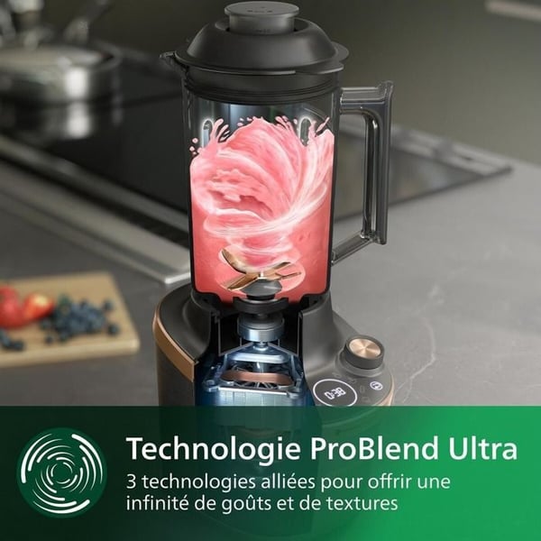 Blender Philips Flip ja Juice HR3770 00 7000 Sarja 1500 W Musta