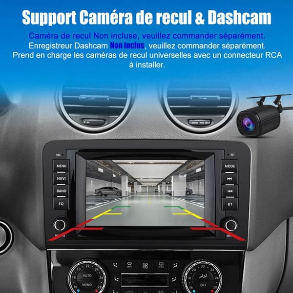 AWESAFE 4G Autoradio Android 13 för Mercedes Benz ML-Klass W164/GL-Klass X164 (2005-2012) 4Go+64Go 8'' Skärm Carplay Android Auto