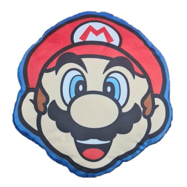3D-kudde - Nintendo - Super Mario Bros - Präglad design - Ljusa färger - Asymmetrisk