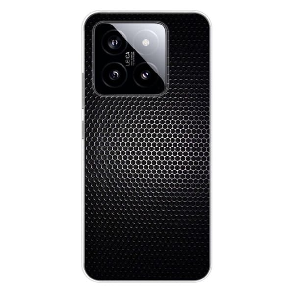 Silikonskal - Kompatibel med Xiaomi 14 Pro - design mörkt metall