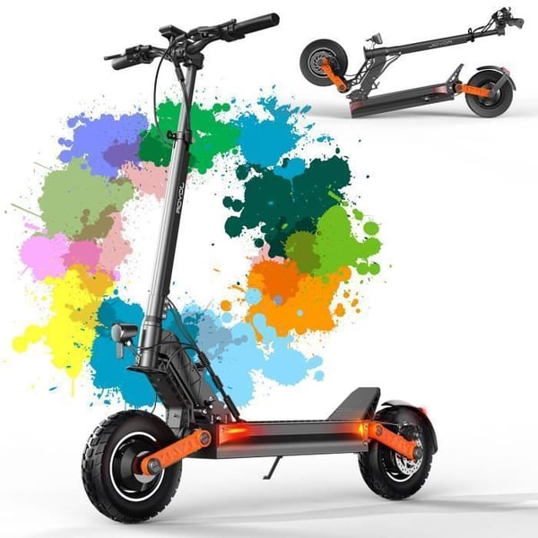 JOYOR S10S Elektrisk Sparkcykel för Vuxna - 1000W*2 - 75-90KM 60V 18Ah Räckvidd 3 Hastigheter - 10" Luftfyllda All-Terrain Däck JOYOR S10S Elektrisk Sparkcykel för Vuxna - 1000W*2 - 75-90KM 60V 18Ah Räckvidd 3 Hastigheter - 10" Luftfyllda All-Terrain Däck