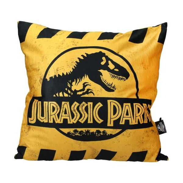 Coussin Carré - SD Toys - Jurassic Park - Logotyp Caution - 45x45 cm - Polyester