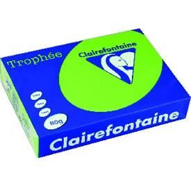Trophy färgpapper A4 80g - CLAIREFONTAINE - Neongrönt