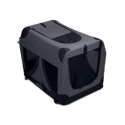 Transportbur för hund - MPETS - Comfort Crate M - Fällbar - Svart