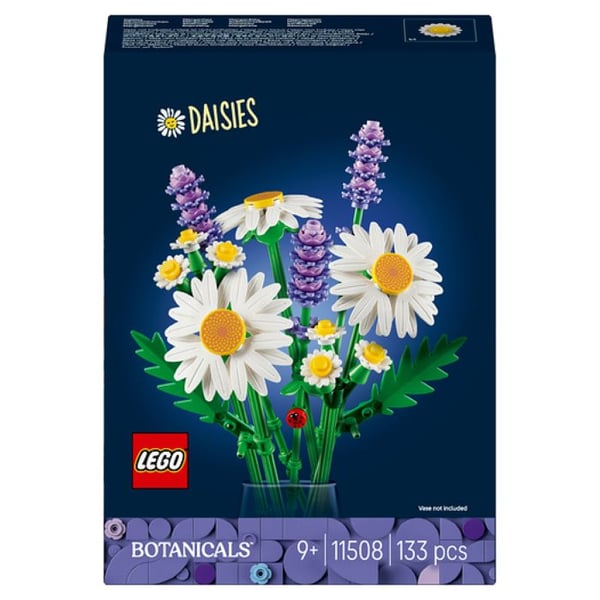 LEGO Botanicals 11508 Margueriter - Konstgjord Bukett Set från 9 år - Färgglada Blommor