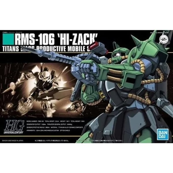 GUNDAM - HGUC 1/144 RMS-106 Hi-Zack - Modellsats