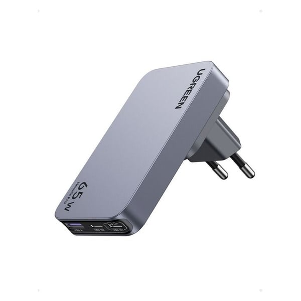 USB C-laddare - UGREEN - Nexode Pro - 65W - 3 portar - Internationell adapter