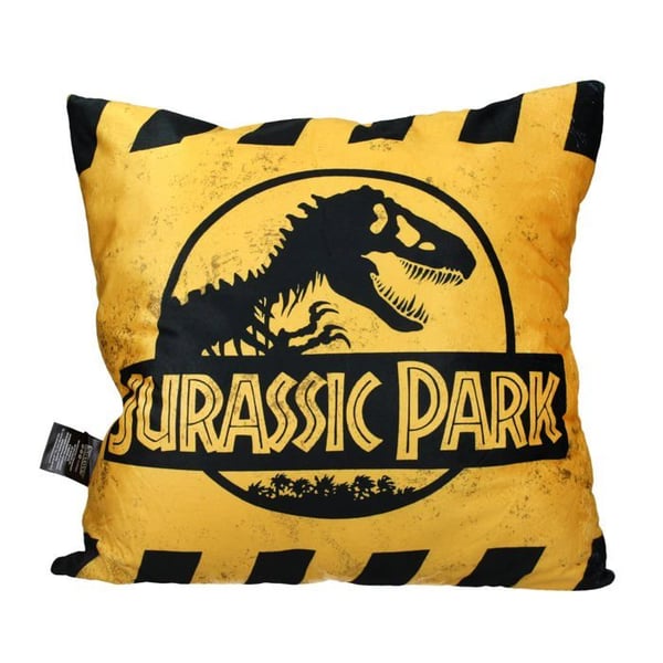 Coussin Carré - SD Toys - Jurassic Park - Logotyp Caution - 45x45 cm - Polyester