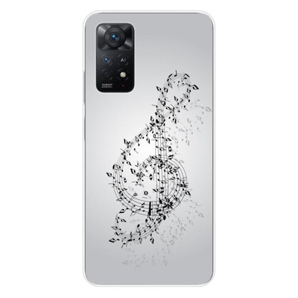 Tryckt silikonfodral kompatibelt med Xiaomi Redmi Note 11 Pro Plus 5G Waltz of notes