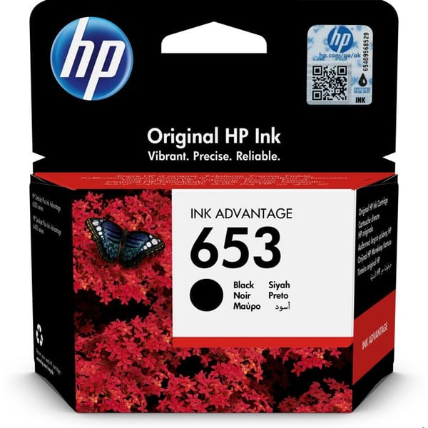 Bläckpatron - HP - 653 - Svart - Bläckstråleskrivare - Kompatibel med HP-skrivare