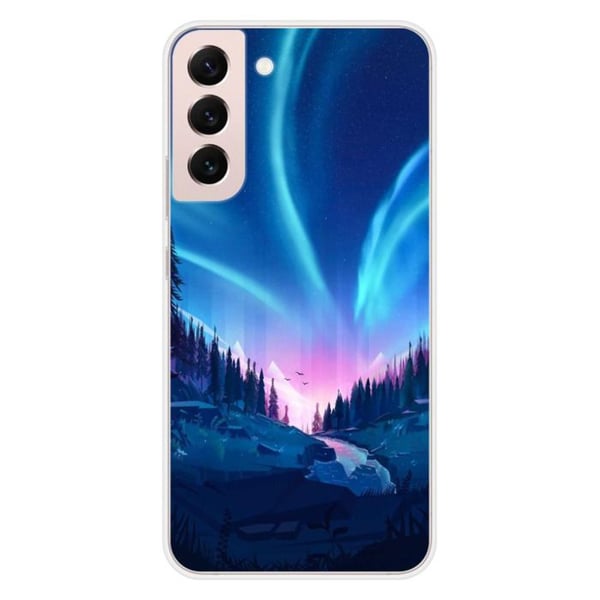Silikonskal - Kompatibel med Samsung Galaxy S22 Plus - design av natten som faller