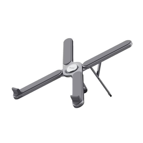 Stöd för bärbar aluminiumfällbar dator - TRUST - Macy - Ergonomiskt stöd - Justerbar vinkel - Kontor & distansarbete
