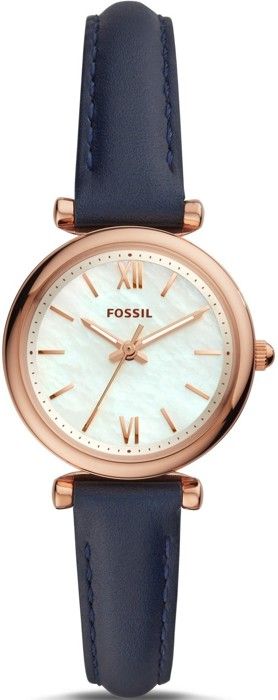Klocka - FOSSIL - ES4502 - Kvarts - Analog - Blått Läder