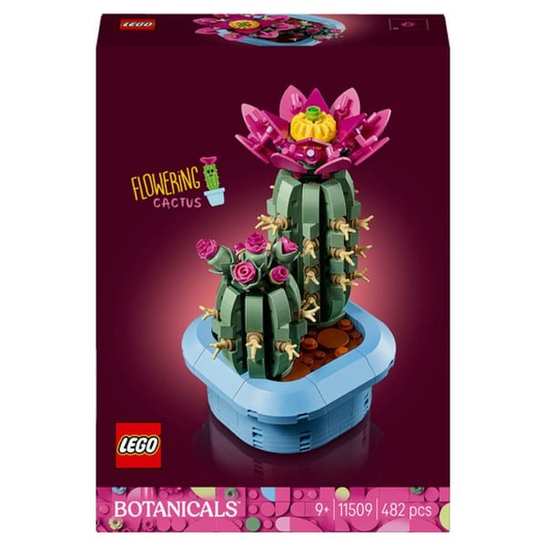 LEGO Botanicals 11509 Cactus Fleuri - Kunstplante fra 9 år - Værelsesdekoration