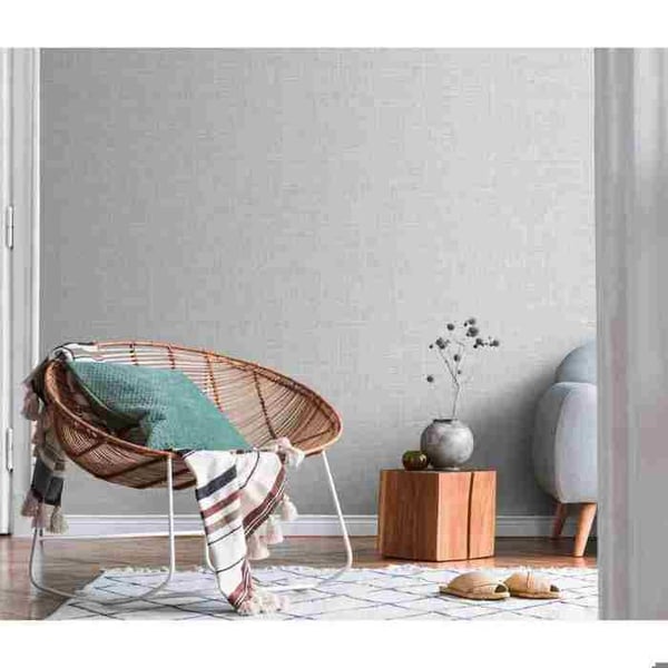 vinylexpanderat 10099-31 Non-woven tapet en enfärgad 0,53 x 10,05 m Erismann Luna 2 grå