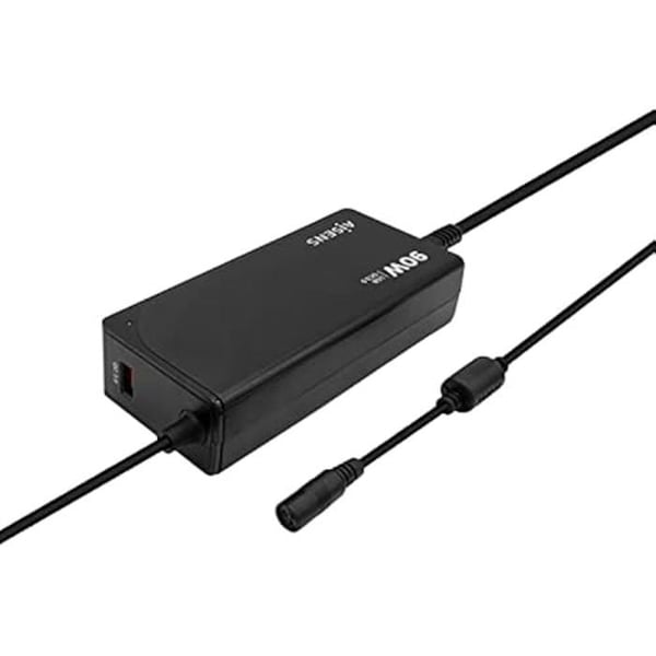 AISENS - ASLC-90WAUTO-BK - 90 W universell universalladdare med 12 kontakter + USB-A QC.3.0