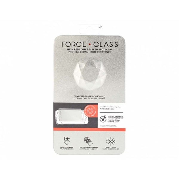 Skærmbeskyttelse - NACON - Force Glass - Hærdet glas 9H+ - Rengøringsklud - Livstidsgaranti