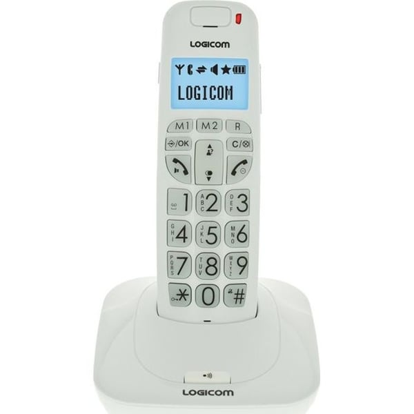 Logicom Confort 150 Solo Trådlös Telefon Utan Svarare Vit Senior