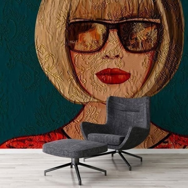 A.S. Creation Tapet kollektion Atelier 47 DD118325 Måleri Blå