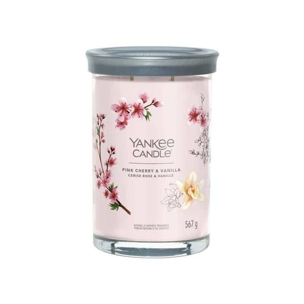 YANKEE CANDLE STOR TUMBLER PINK KIRSEBÆR & VANILJE
