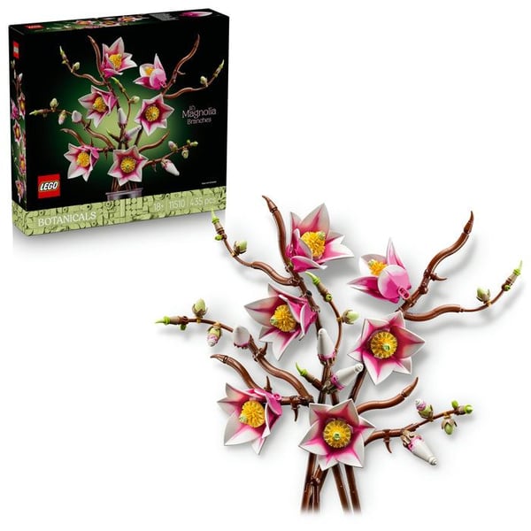 LEGO Botanicals 11510 Magnolia Grene - Sæt til Voksne - Kunstige Blomster - Dekoration