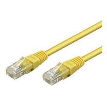 Nätverkskabel CAT 5-1500 UTP - Wentronic - 15m - Gul - Hane/Hane - Anslutningskabel