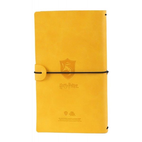Rejsebog - Harry Potter - Hufflepuff - Læder - 12x19,6cm - 160 sider