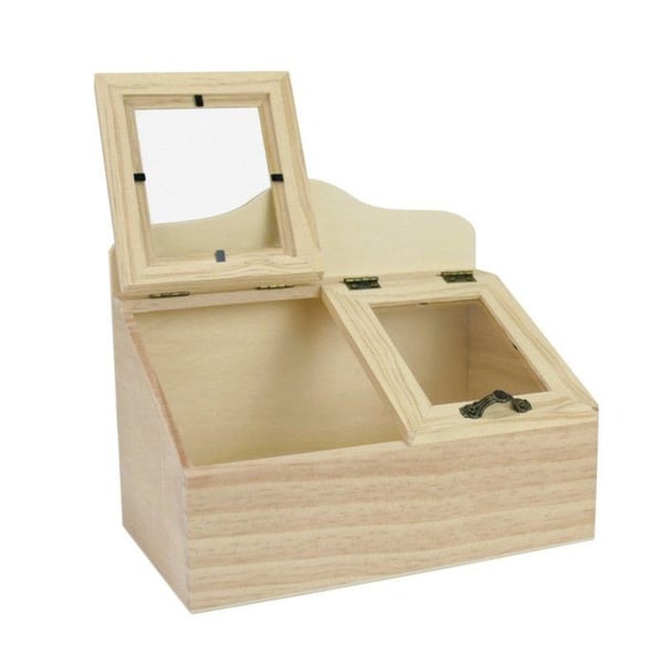 MégaCréa DIY - Mini växthus i trä 20,5 x 12 x 17 cm