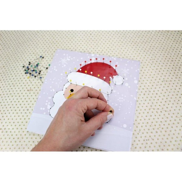 Kit Barn String Art Tavel med Spänd Tråd Jultomte