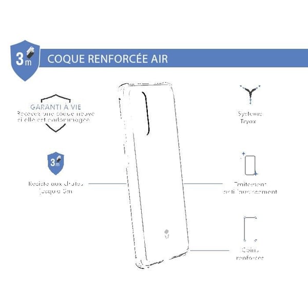 Coque - Force Case - Galaxy S20 - Fallmotstånd 2m - Tryax™-system - Luftkudde