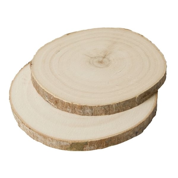 Träklossar - Naturlig - 2 storlekar 15 och 12 cm - Att dekorera - Kreativa hobbyer