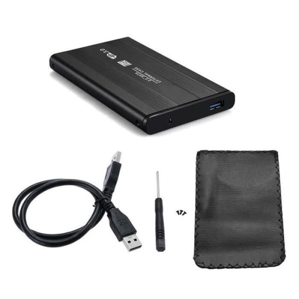 Ekstern Harddiskhus - CHANGM - 2.5 SATA - USB 3.0 - Stødabsorberende - Sort