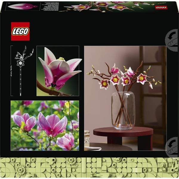 LEGO Botanicals 11510 Magnolia Grene - Sæt til Voksne - Kunstige Blomster - Dekoration