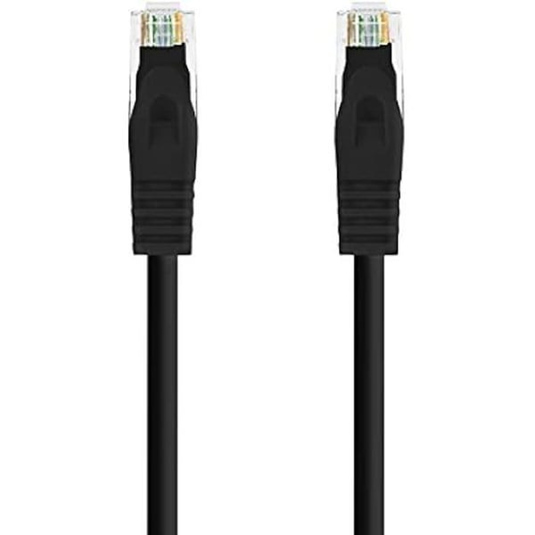 Nätverkskabel Ethernet - NANO KABEL - 10.20.1801-BK - Cat.6A UTP - 1.0 m - 100% koppar - Svart