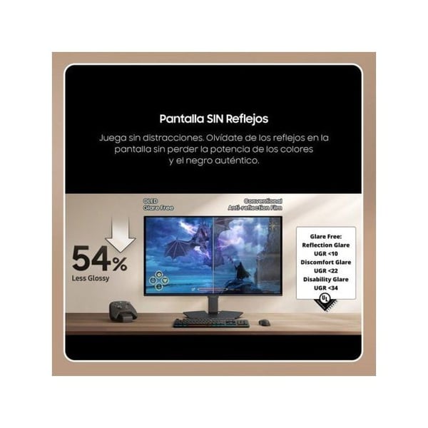 Monitor Samsung Odyssey OLED G5 G50SF 27" QHD 180Hz OLED 0 03 ms FreeSync G-SYNC HDR10