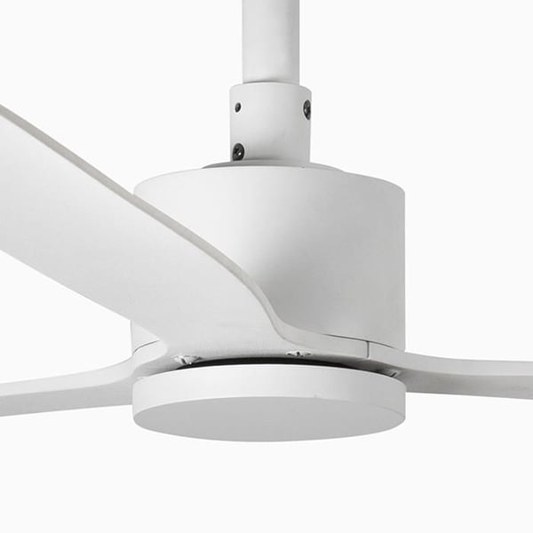 Takfläkt utan ljus vit Ø 132 cm AMELIA 33760