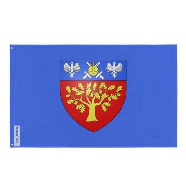 Flagga Baie-Saint-Paul – 64 x 96 cm – Hållbar Polyester – 2 Metallöklor – Inomhus / Utomhus – Pixelforma
