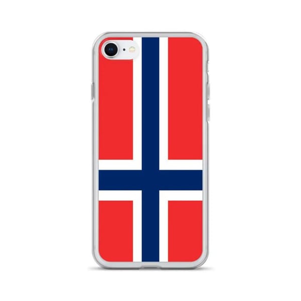 Mobilskal – Bouvetöns flagga – Kompatibel med iPhone 6S Plus – Mjukt fodral – Slitstarkt och stöttåligt – Silikon – Pixelforma