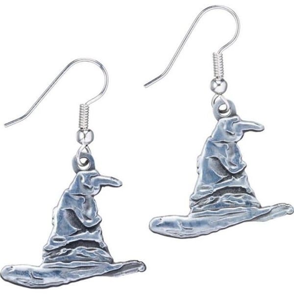 Örhängen - Harry Potter - Pläterad silver - Modell Sorteringshatt - Typ hängande krok