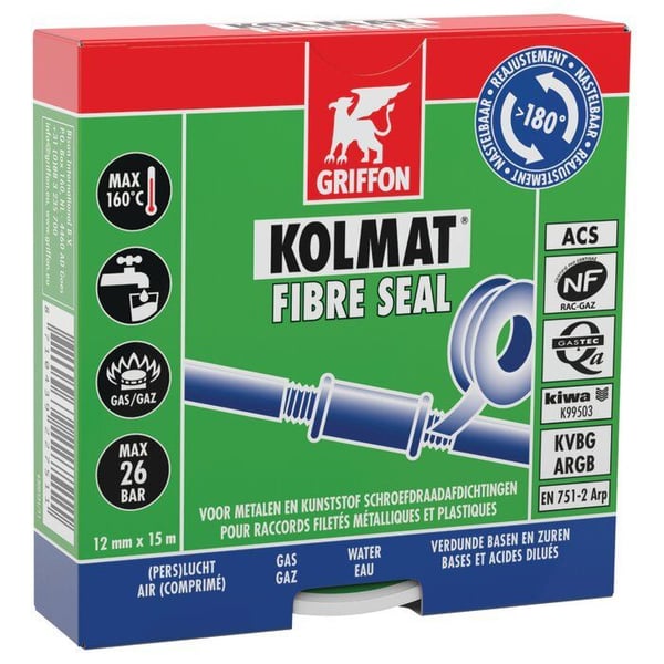 Kolmat Fiber Seal Tape Roll 15M X 14Mm