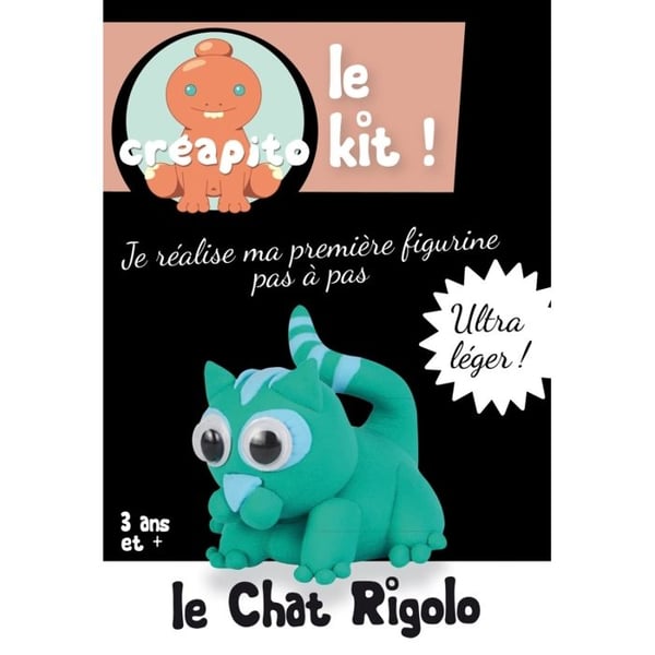 MégaCréa DIY - Kit för barn med modellera Creapito Rolig katt