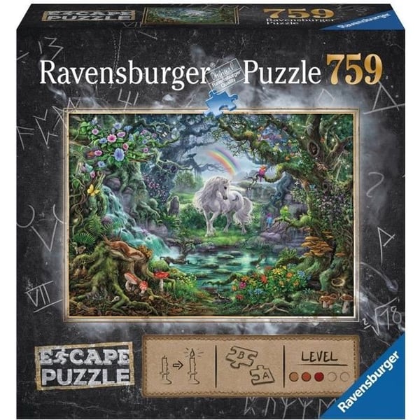 Escape-pussel - Enhörningen - Ravensburger - Fantastiskt pussel med 759 bitar för barn från 12 år och uppåt
