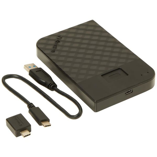 Extern hårddisk - Verbatim - 53651 - 2000 Go - USB 3.0 - Säkert med fingeravtryck